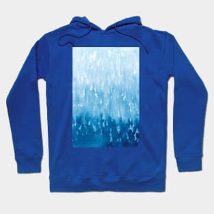 Abstract Blue Watercolor painting Hoodie